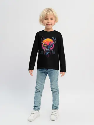 Детский лонгслив / Deer 1