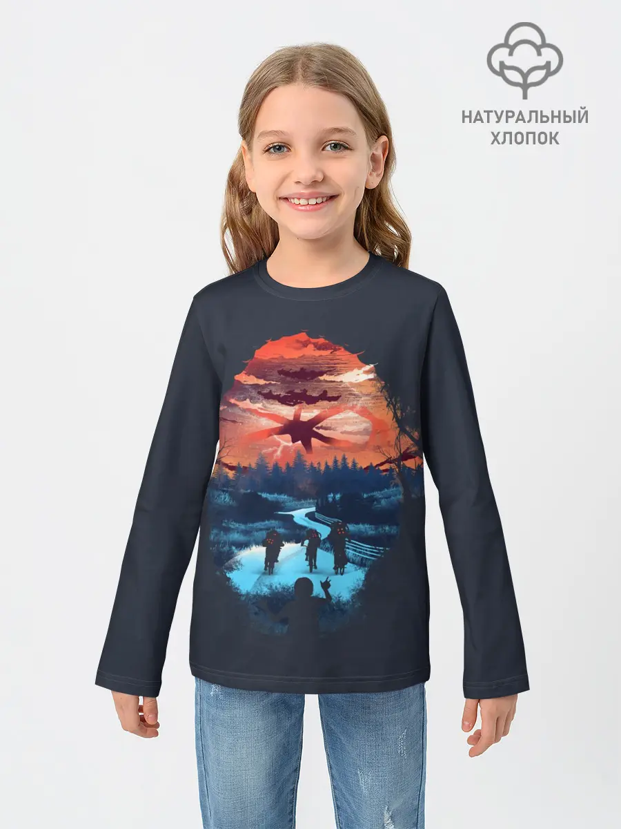 Детский лонгслив / Очень Странные Дела