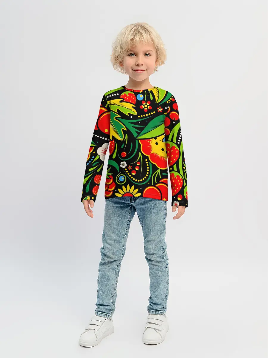Детский лонгслив / Цветы