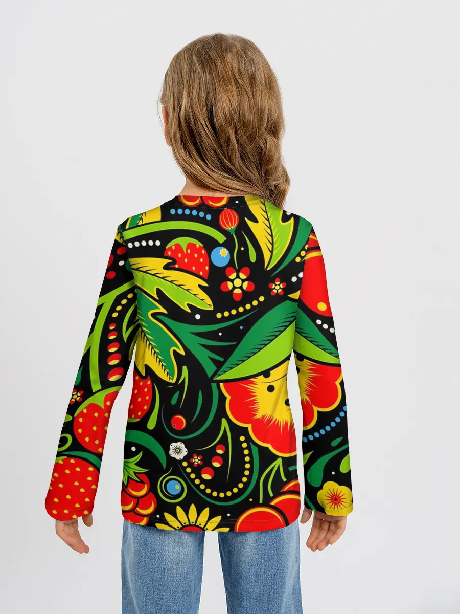 Детский лонгслив / Цветы