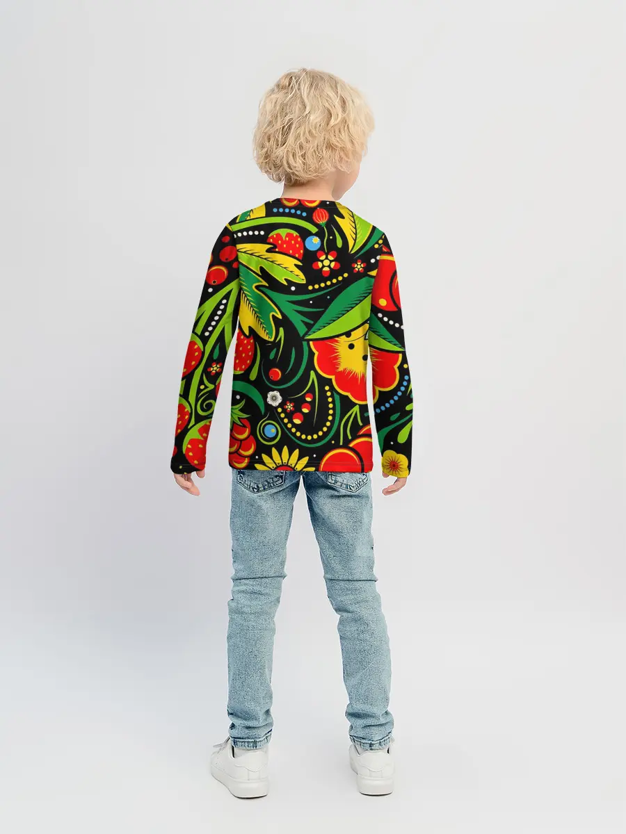 Детский лонгслив / Цветы