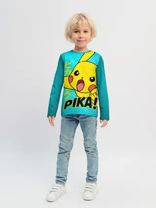 Детский лонгслив / ПИКАЧУ