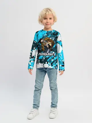 Детский лонгслив / Minecraft / Майнкрафт