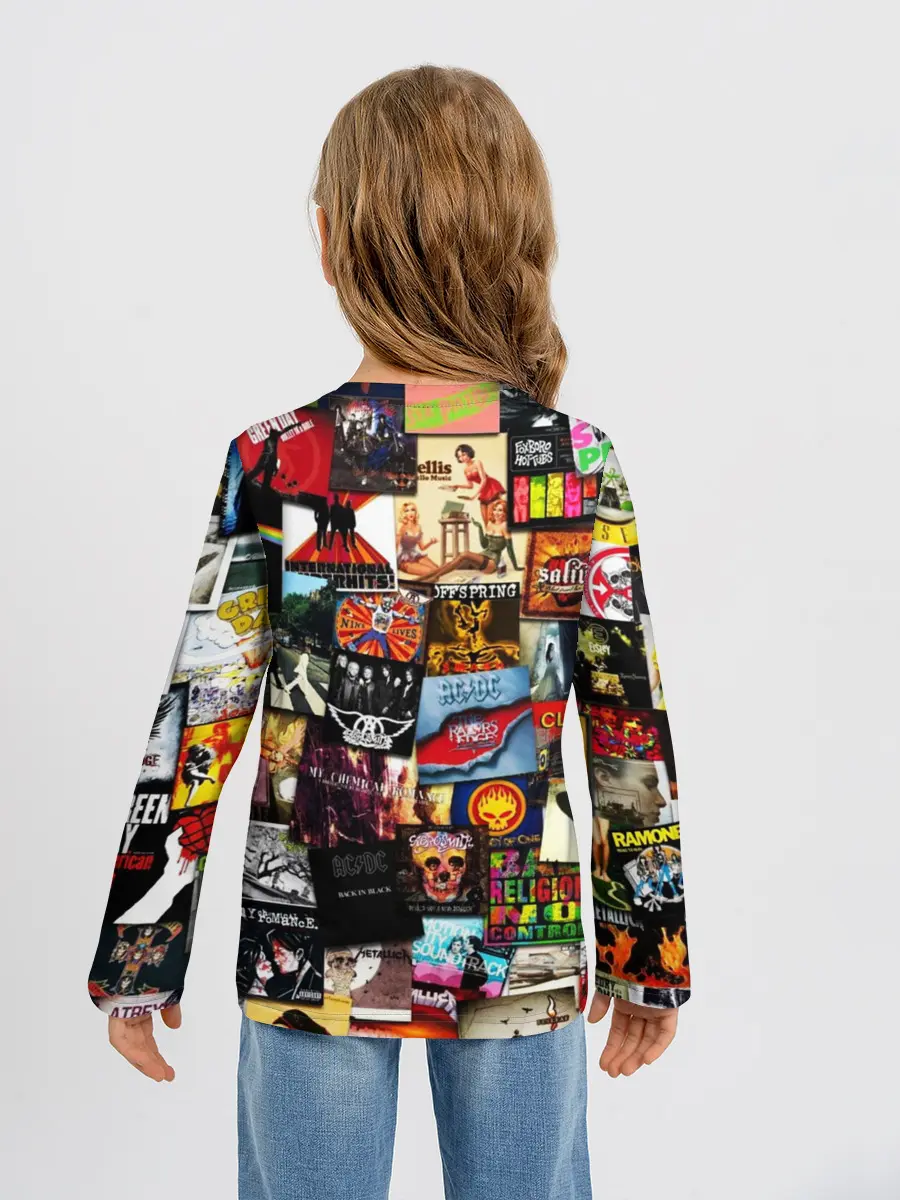 Детский лонгслив / Альбомы лучших РОК групп