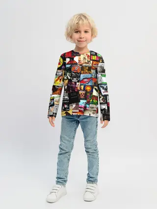 Детский лонгслив / Альбомы лучших РОК групп