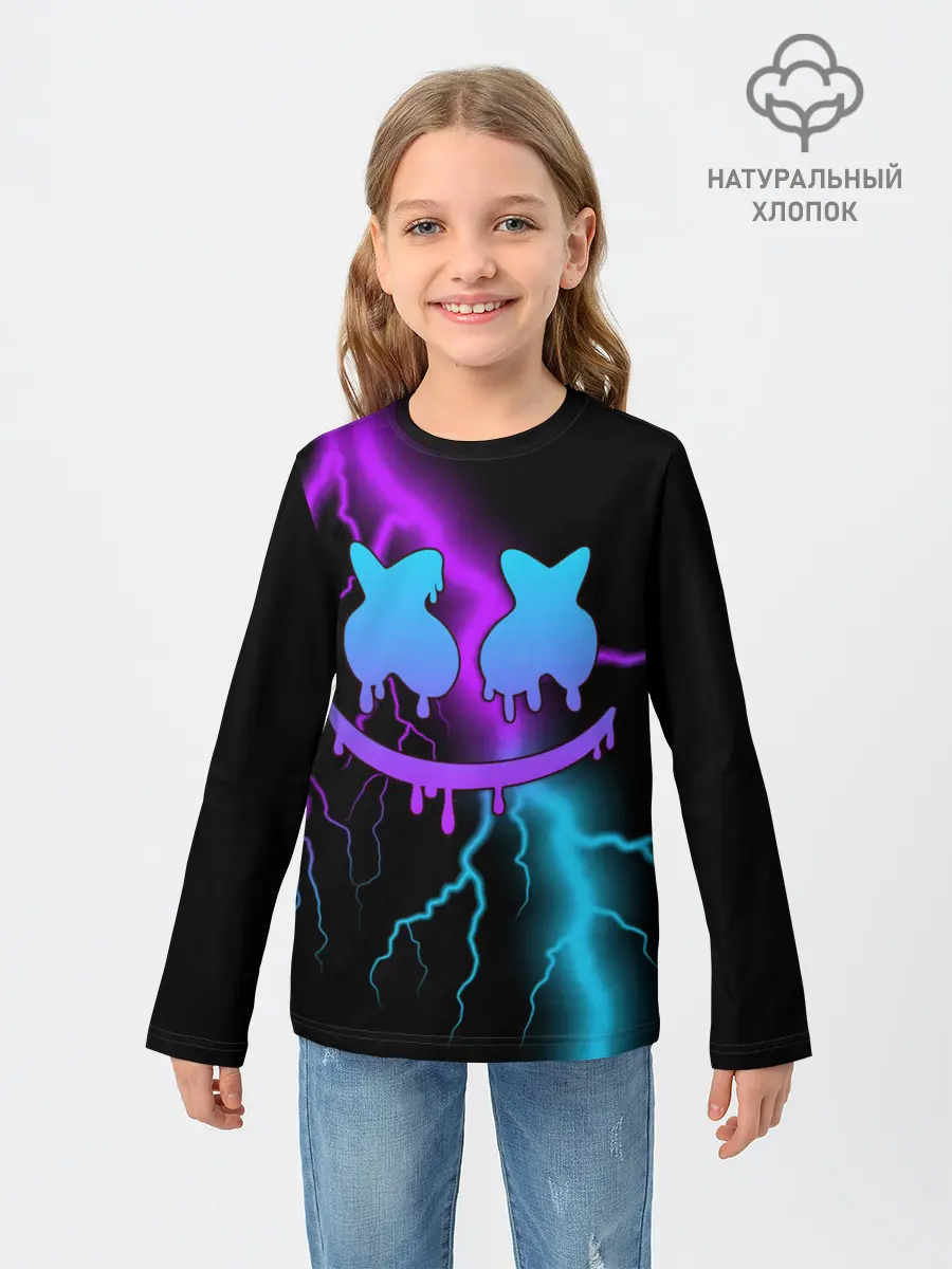 Детский лонгслив / Marshmello