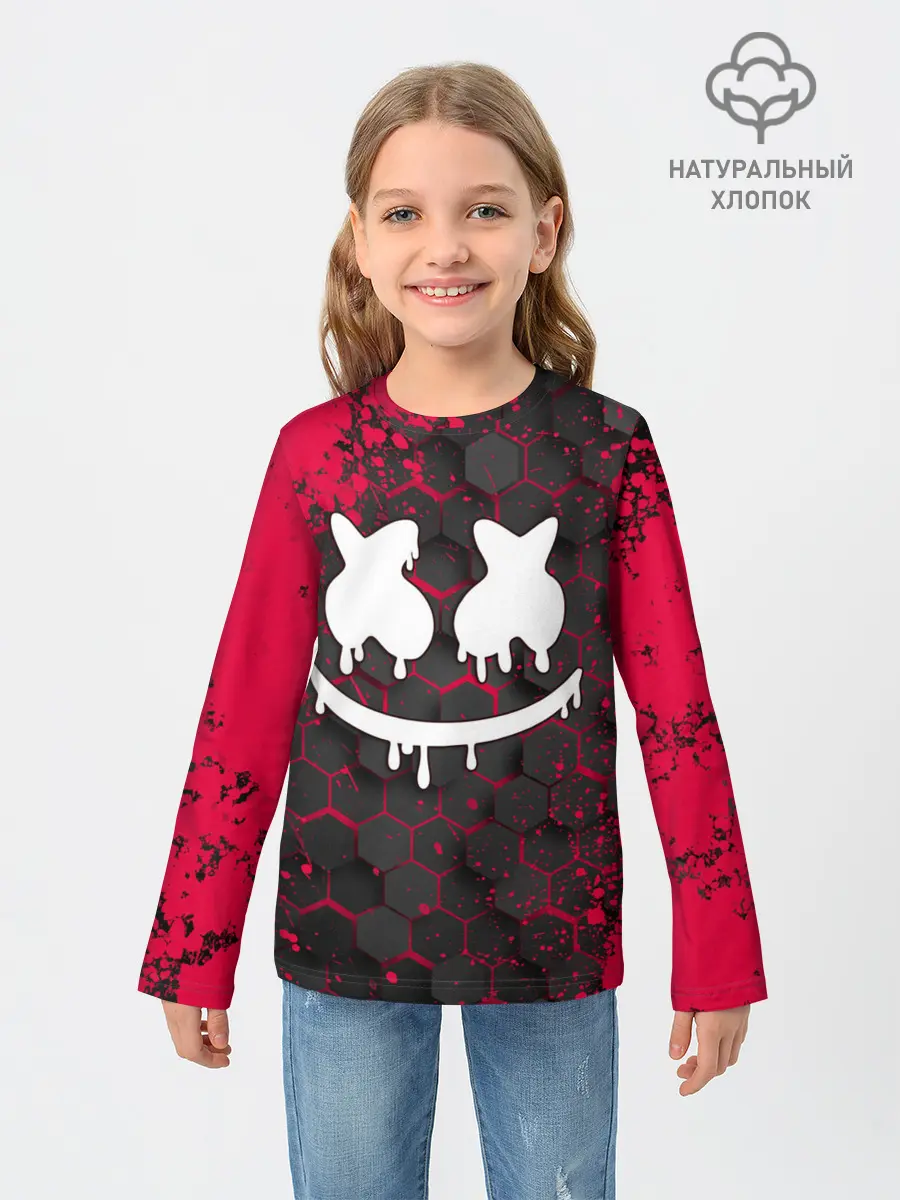 Детский лонгслив / Marshmello