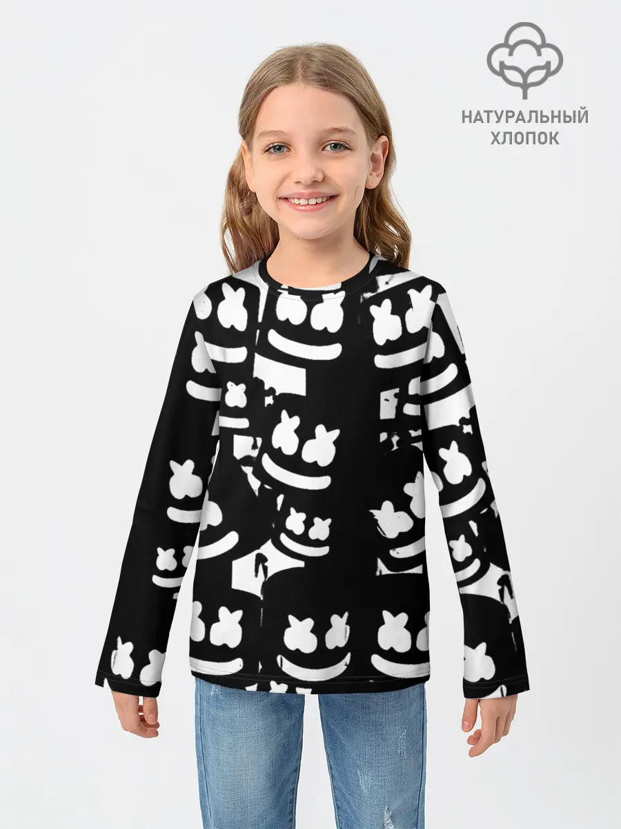 Детский лонгслив / Marshmello