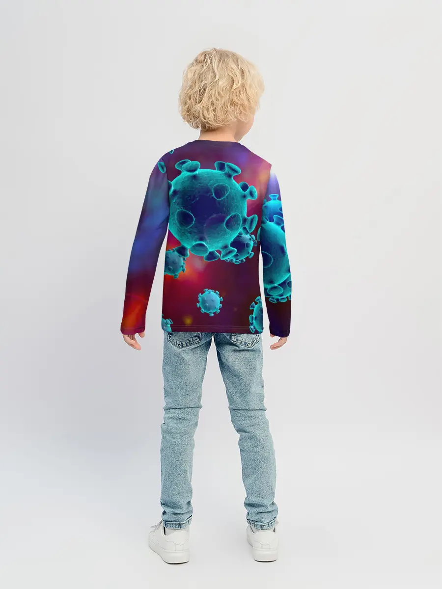 Детский лонгслив / Коронавирус