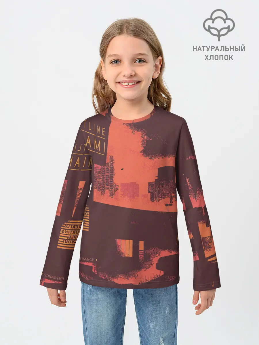 Детский лонгслив / Hotline miami