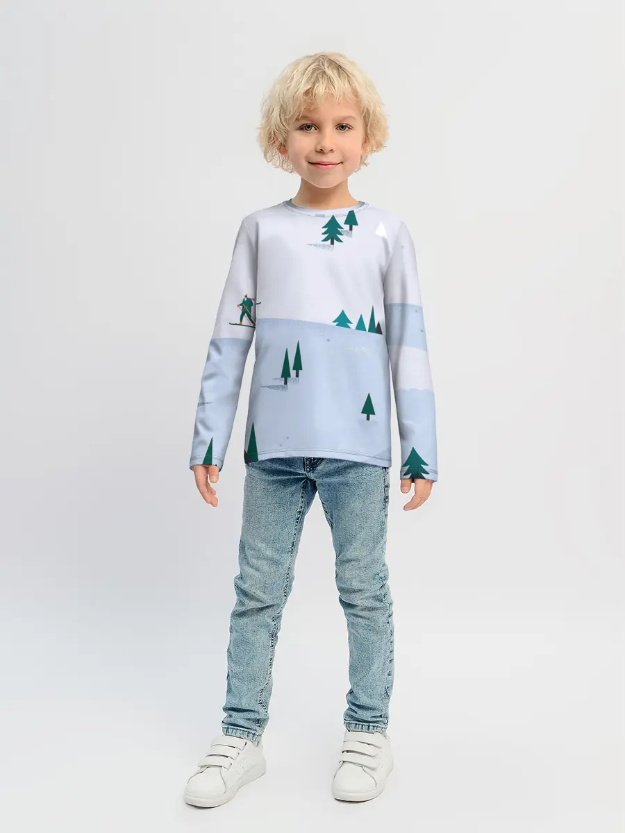 Детский лонгслив / Snow 1