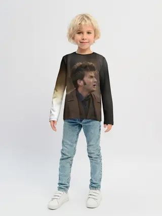 Детский лонгслив / 10th DOCTOR WHO