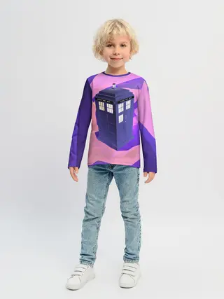 Детский лонгслив / CRAZY TARDIS