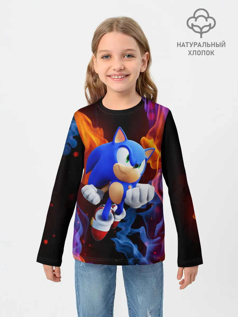 Детский лонгслив / SONIC