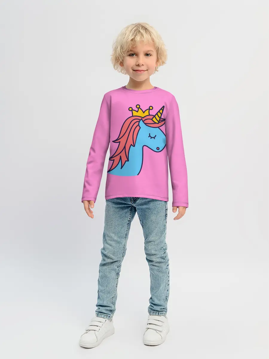 Детский лонгслив / Принцесса единорогов