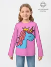 Детский лонгслив / Принцесса единорогов