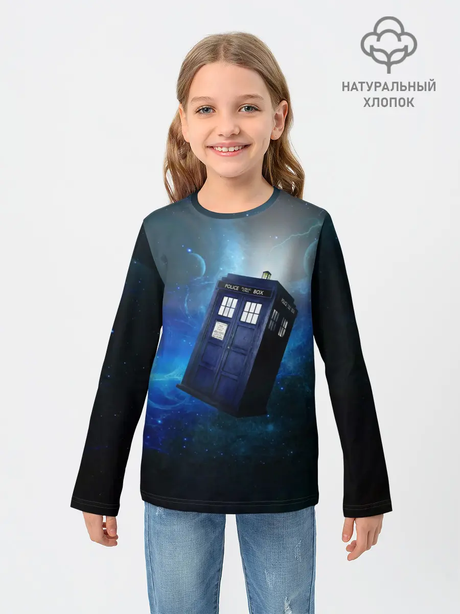 Детский лонгслив / ТАРДИС