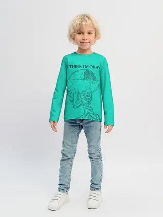 Детский лонгслив / I think Im okay