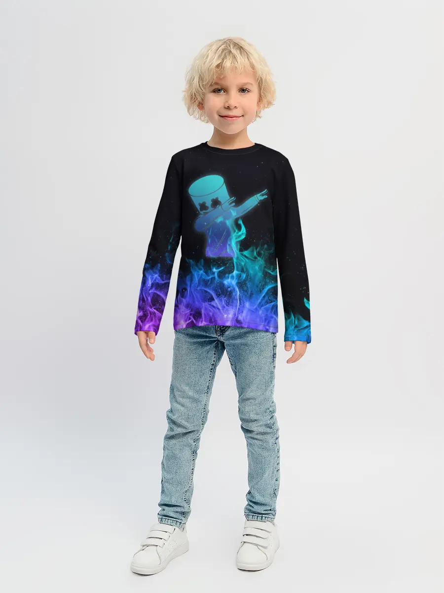 Детский лонгслив / Marshmello Fortnite