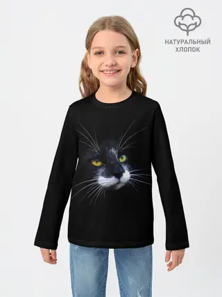 Детский лонгслив / Кот