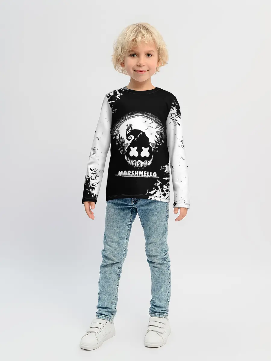 Детский лонгслив / Marshmello Кошмар