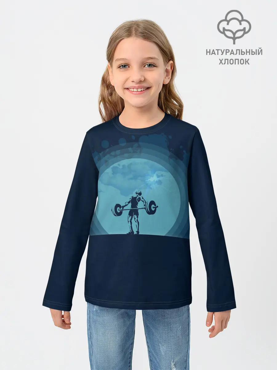 Детский лонгслив / Тяжёлая атлетика
