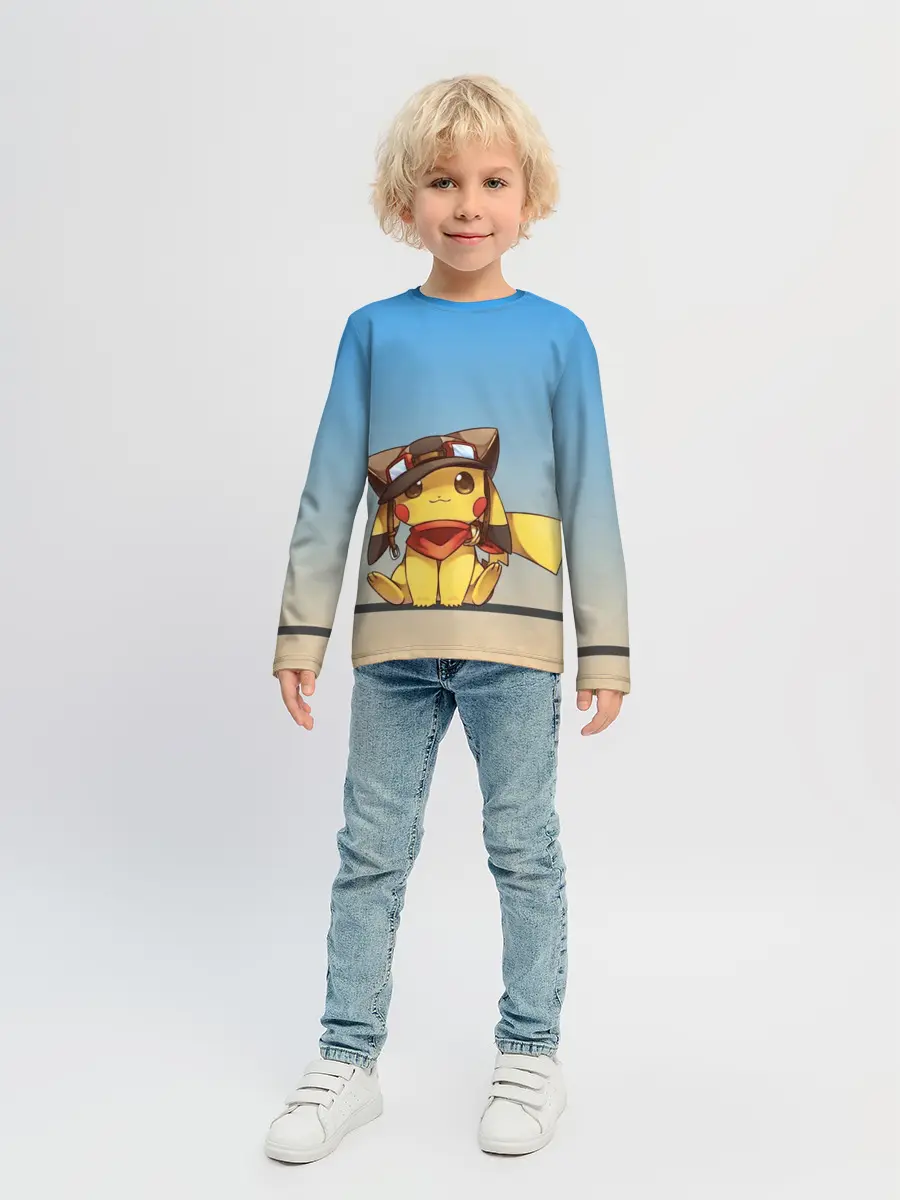 Детский лонгслив / Пикачу