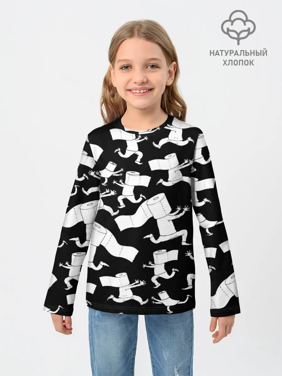 Детский лонгслив / Коронавирус