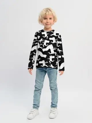 Детский лонгслив / Коронавирус