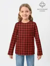 Детский лонгслив / Шотландка