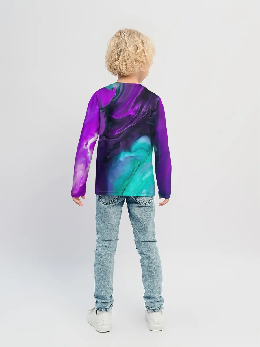 Детский лонгслив / NEON WAVES