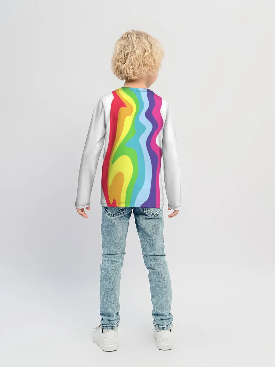 Детский лонгслив / Радуга