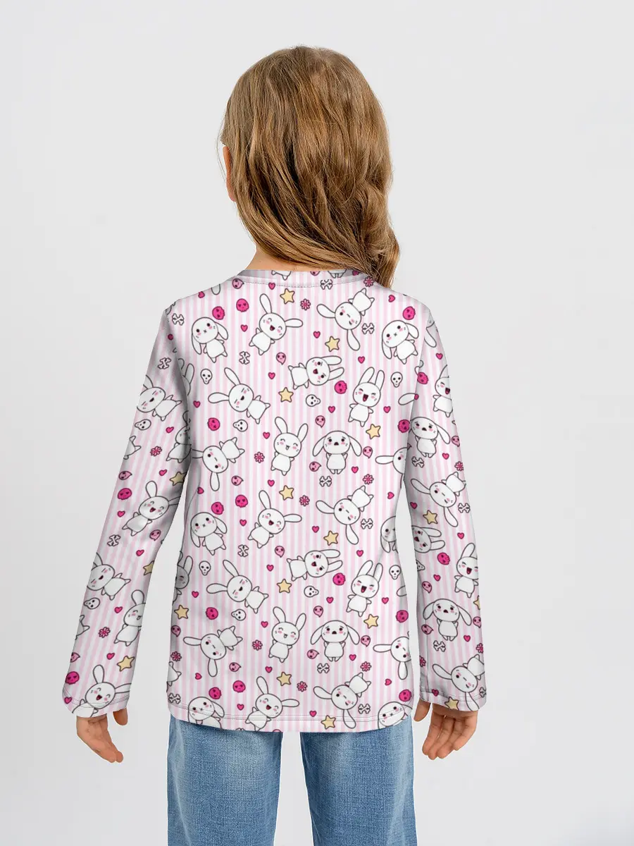 Детский лонгслив / Зайчики