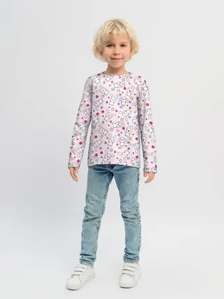 Детский лонгслив / Зайчики