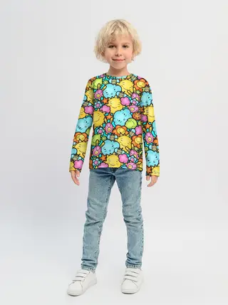 Детский лонгслив / Облачко Солнышко