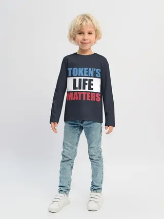 Детский лонгслив / TOKENS LIFE MATTERS