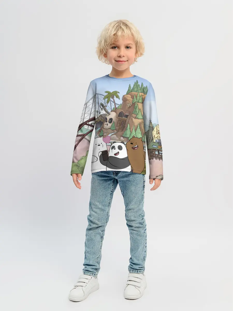Детский лонгслив / Вся правда о медведях. Селфи