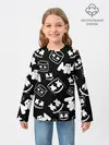 Детский лонгслив / Marshmello ЧБ