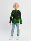 Детский лонгслив / GREEN STRIPES | ЗЕЛЕНАЯ ГЕОМЕТРИЯ