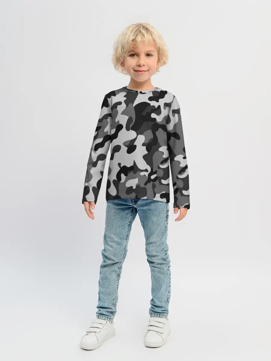 Детский лонгслив / ГОРОДСКОЙ КАМУФЛЯЖ | CITY MILITARY