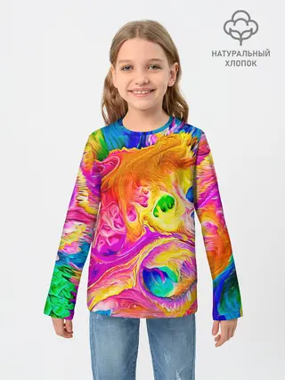Детский лонгслив / TIE DYE | ЯРКИЕ КРАСКИ