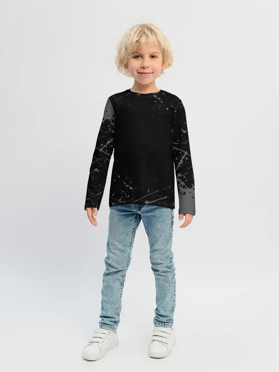 Детский лонгслив / СЕРЫЕ БРЫЗГИ | GREY SPRAY