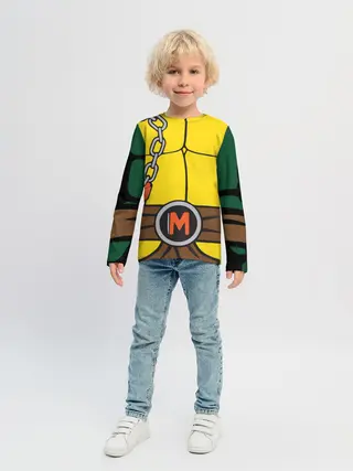 Детский лонгслив / Микеланджело Косплей