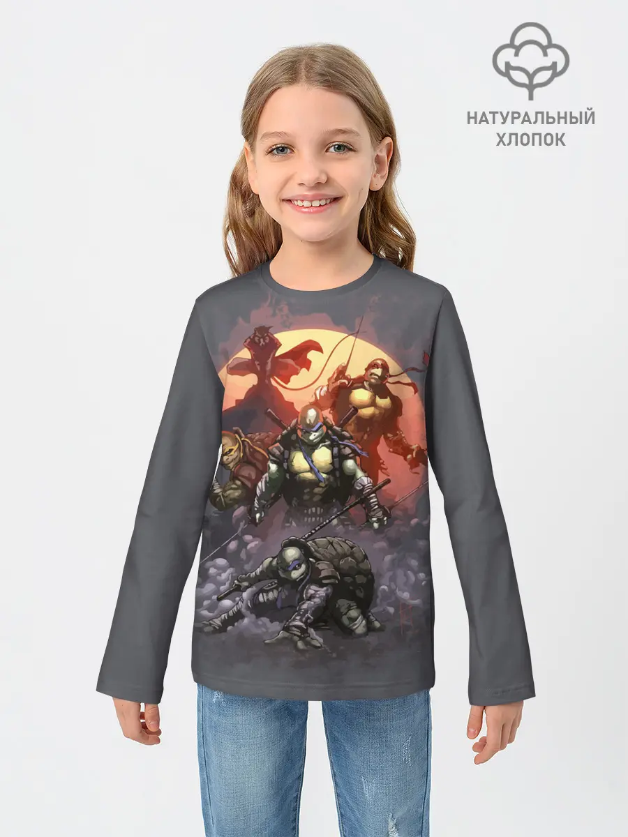 Детский лонгслив / Черепашки-ниндзя