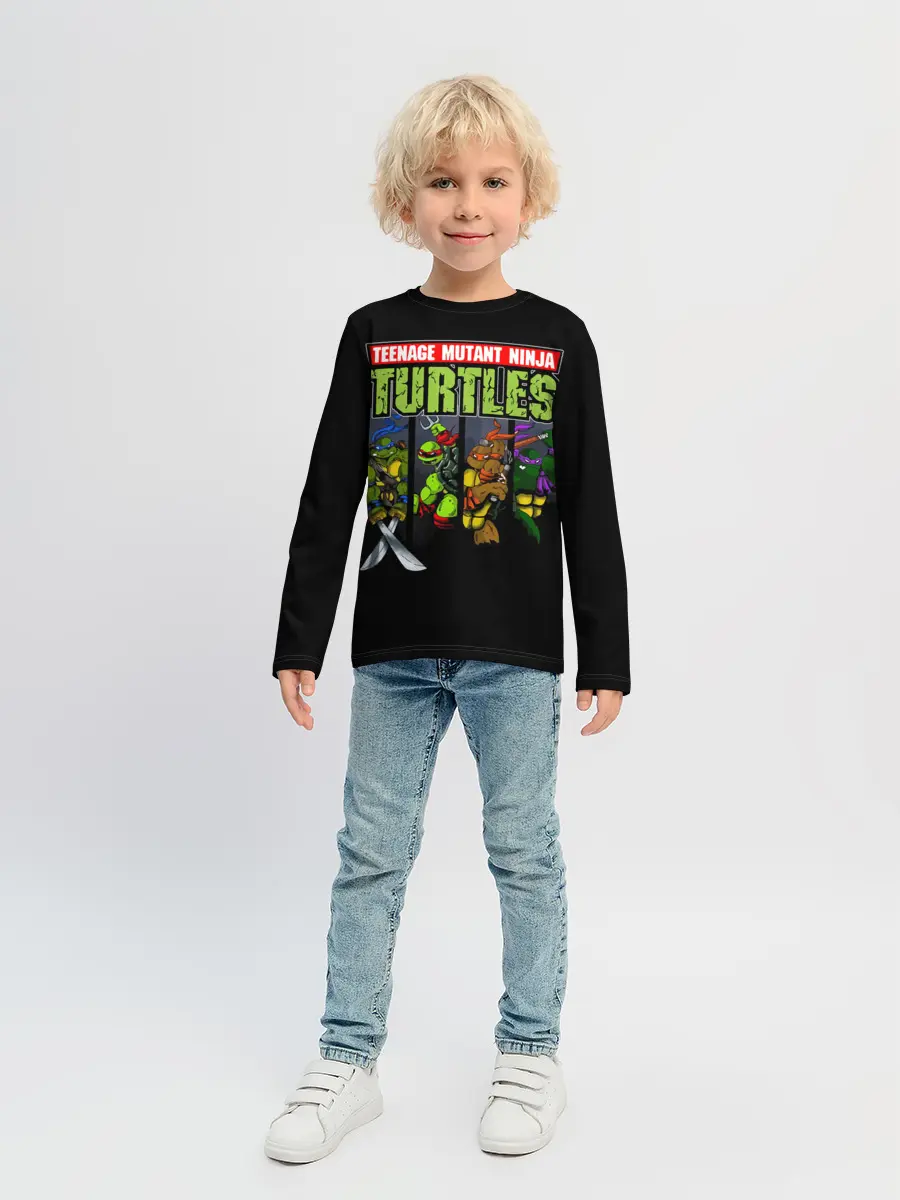 Детский лонгслив / Черепашки-ниндзя