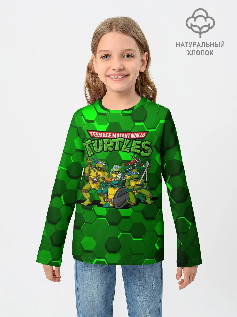 Детский лонгслив / ЧЕРЕПАШКИ - НИНДЗЯ
