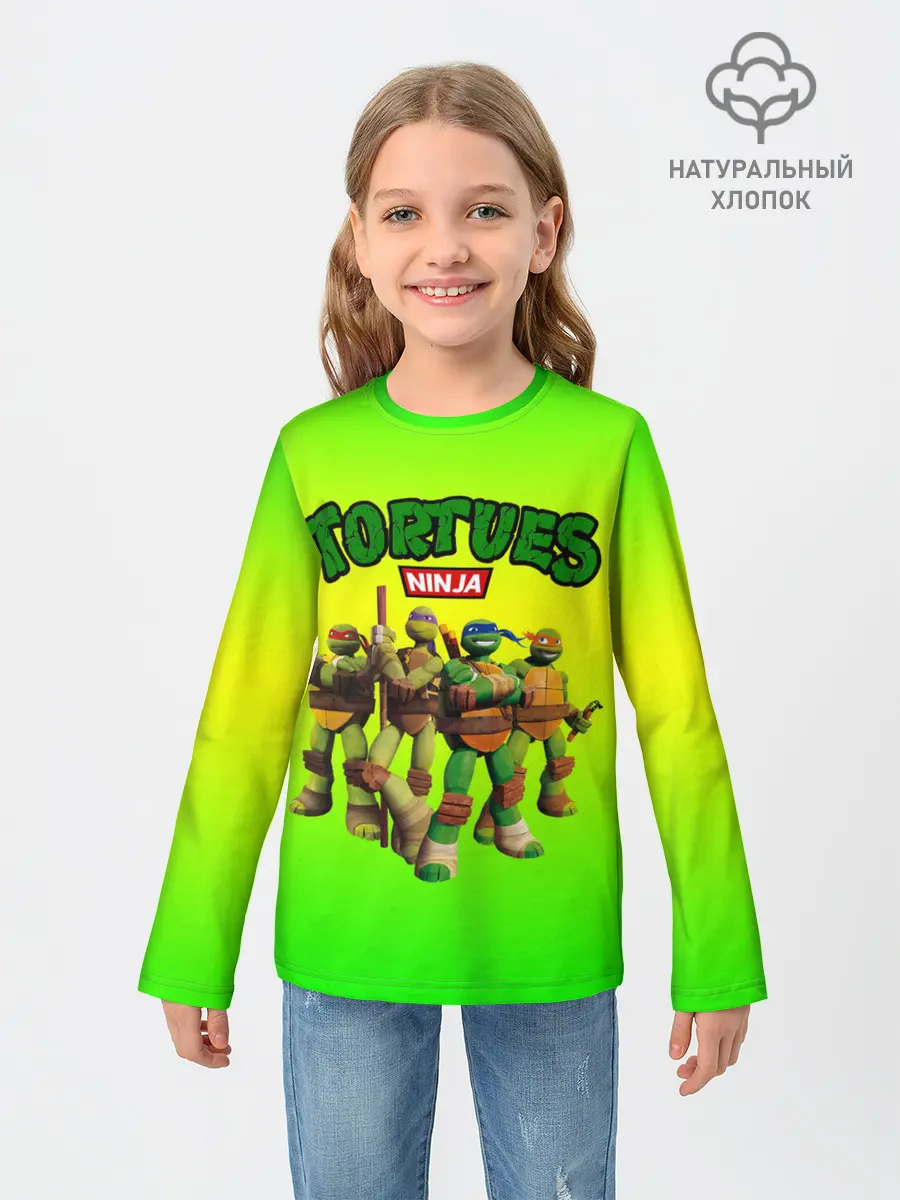 Детский лонгслив / ЧЕРЕПАШКИ - НИНДЗЯ
