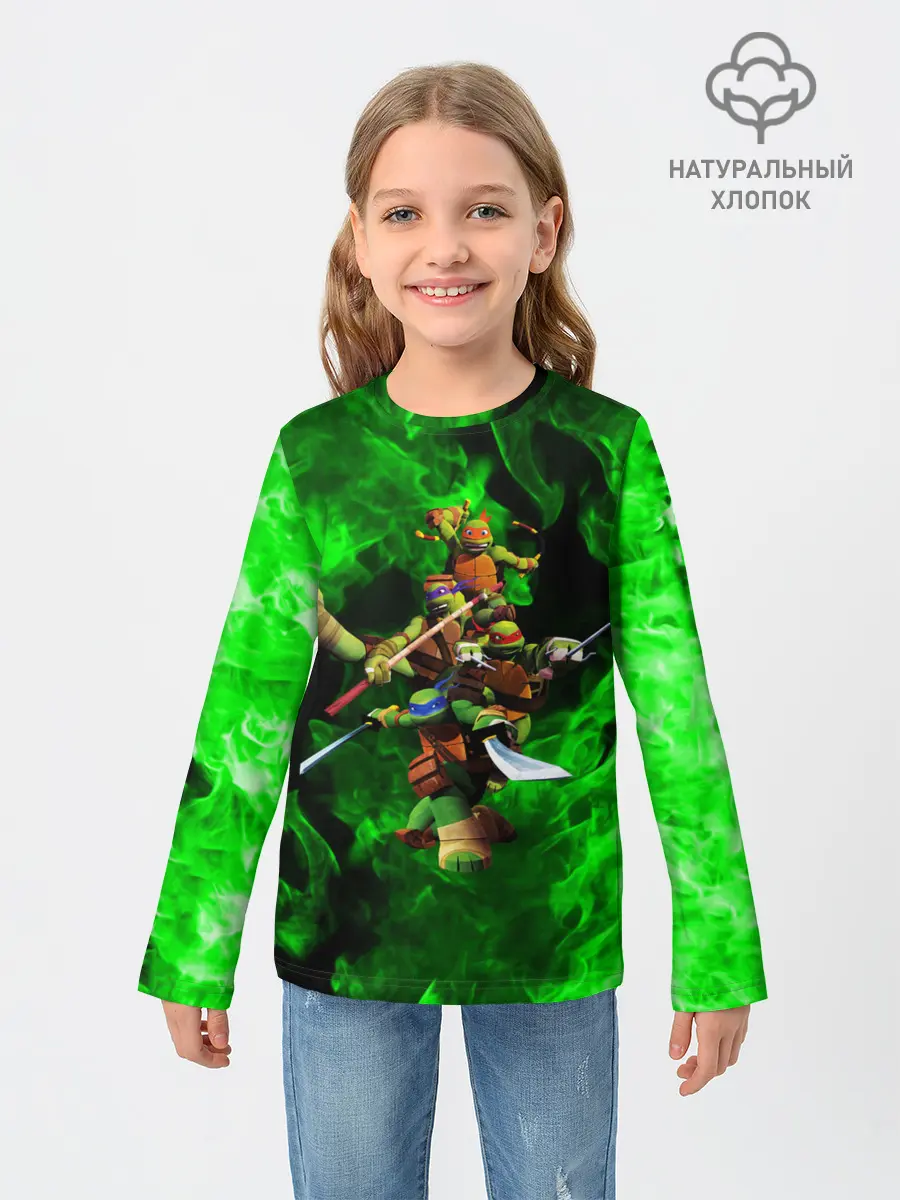 Детский лонгслив / ЧЕРЕПАШКИ - НИНДЗЯ