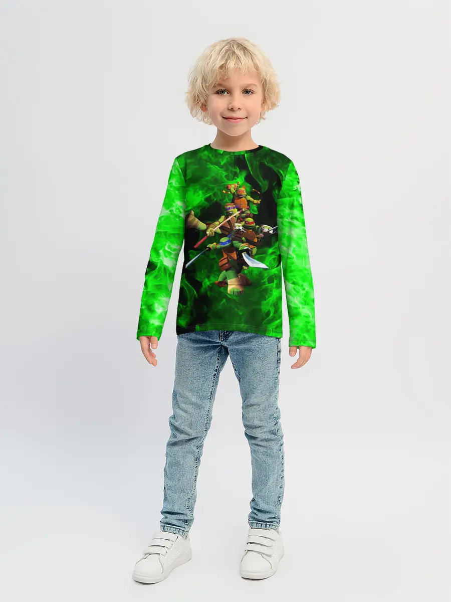 Детский лонгслив / ЧЕРЕПАШКИ - НИНДЗЯ