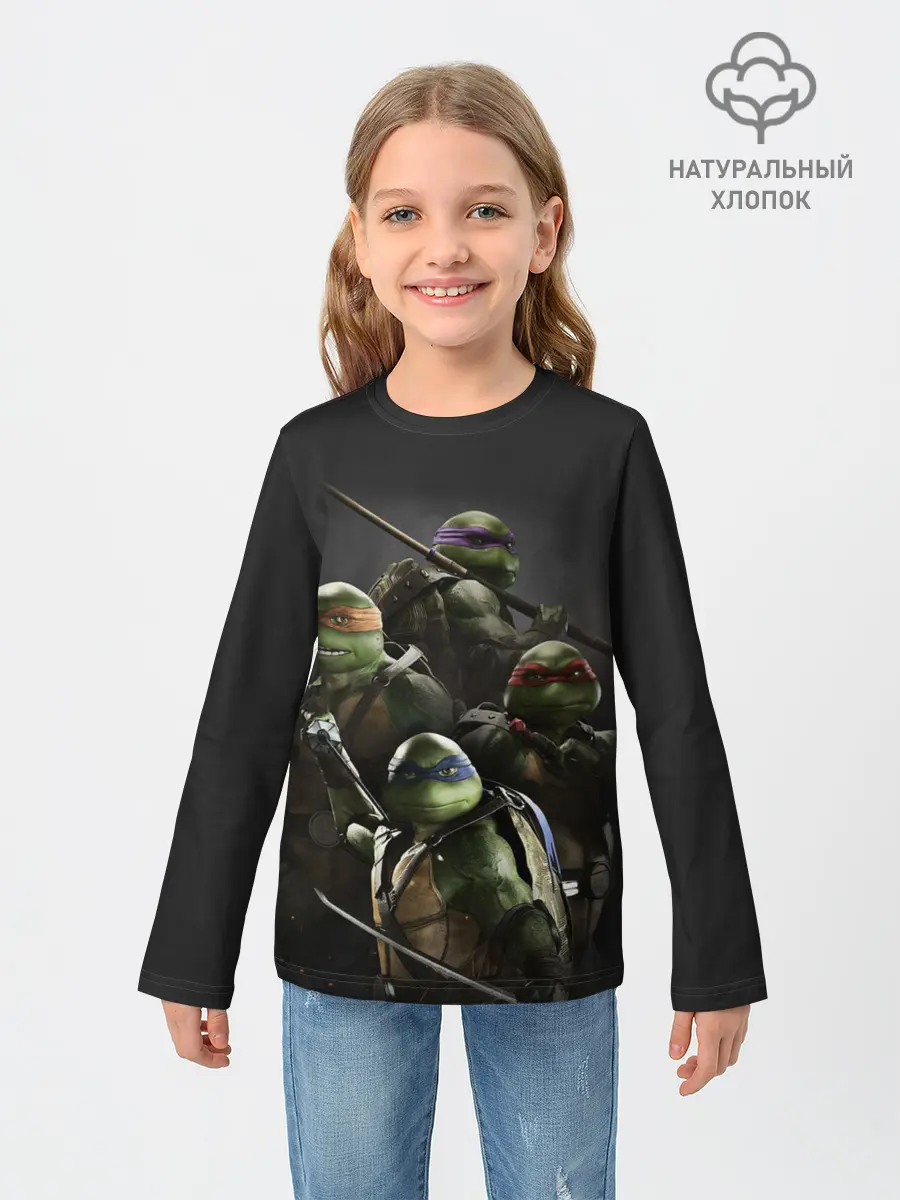 Детский лонгслив / ЧЕРЕПАШКИ - НИНДЗЯ